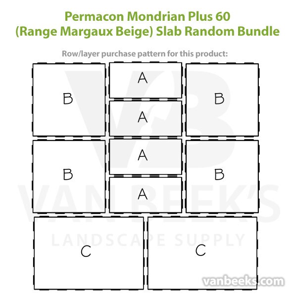 Permacon Mondrian Plus 60 Concrete